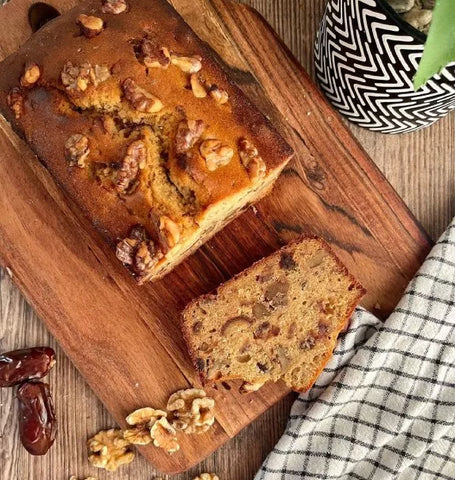 Date & Walnut Loaf cake