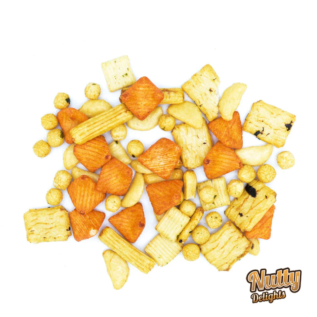 Delights Rice Crackers Rice Cracker Geisha Mix – Nutty Delights